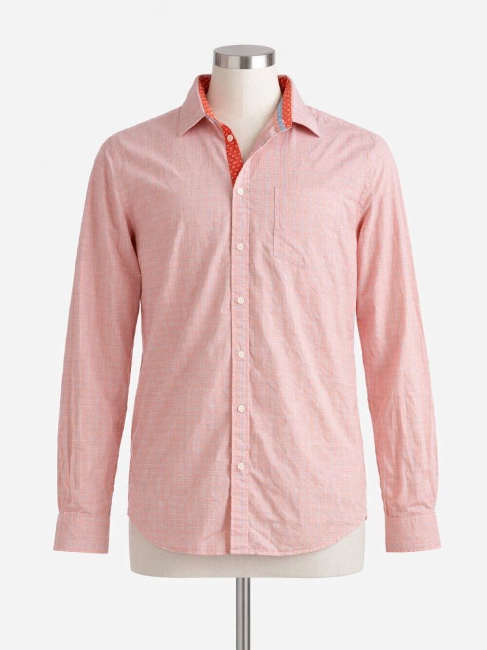 Pronto Uomo Pink Checked Cotton Button Down Shirt L